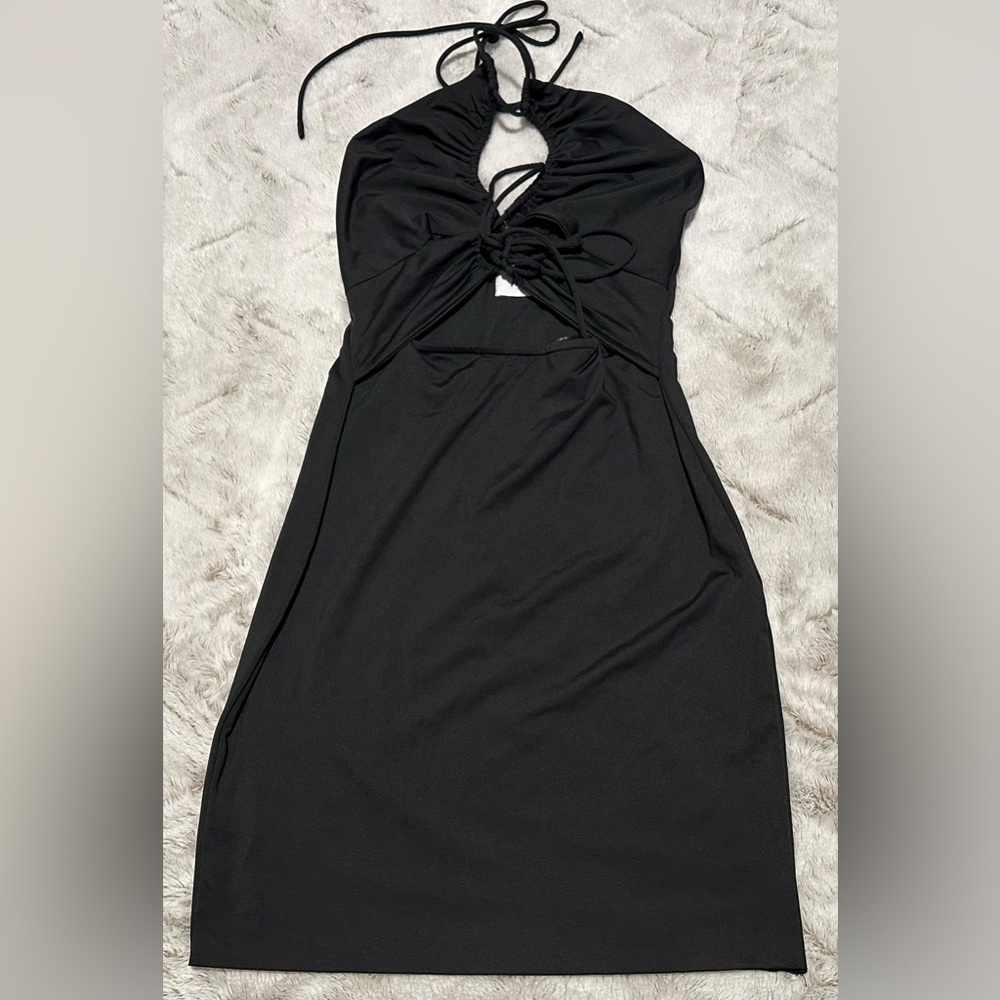 Princess Polly Mini Black Backless Dress - Picture 3 of 9